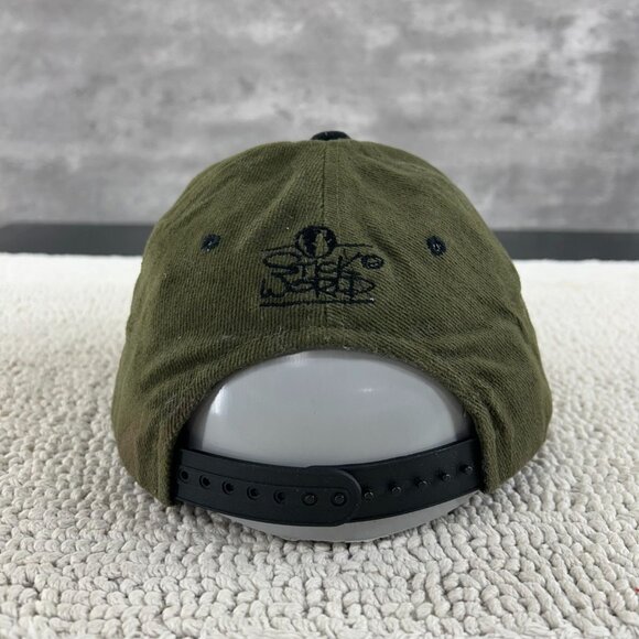 Vintage Stick World Snapback Hat OSFA Whatever Caricature Two Tone Embroidered - Picture 4 of 7